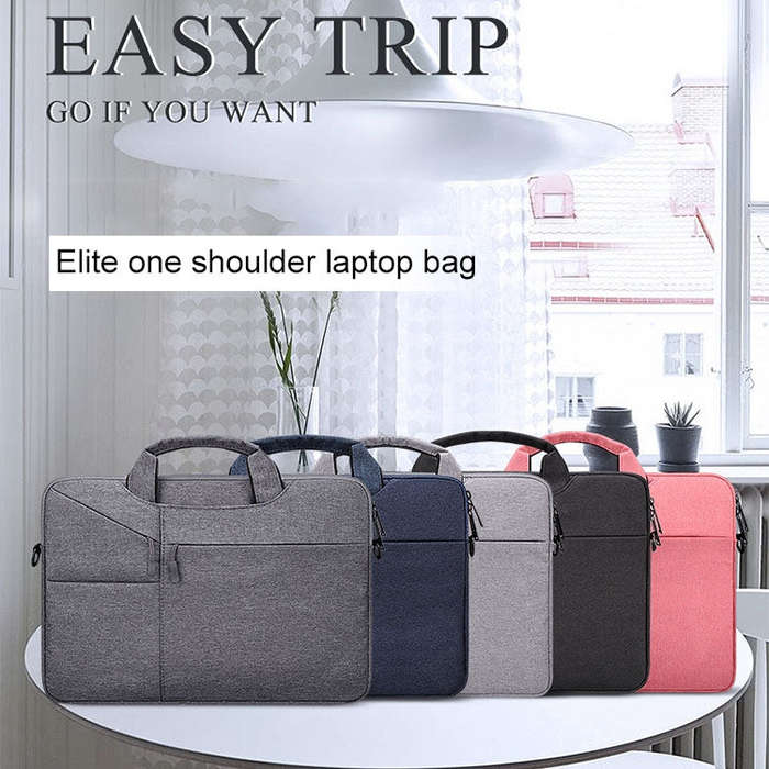 ST02S Waterproof Tear Resistance Hidden Portable Strap One-shoulder Handbag for 14.1 inch Laptops...