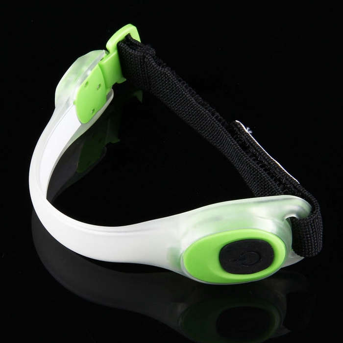 Night Run / Ride Safety LED Light Band, CR2032 Button Batteries Powered(Green)