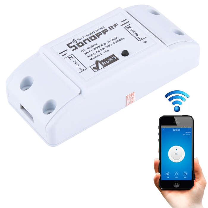 Sonoff  433MHz DIY WiFi Smart Wireless Remote Control Timer Module Power Switch for Smart Home, S...