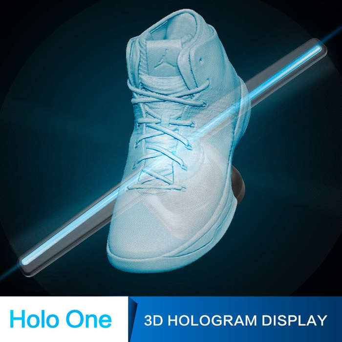 42cm Diameter 450 x 224 Pixels Resolution 3D Advertisement Player Machine , 224 LEDs Hologram Hol...