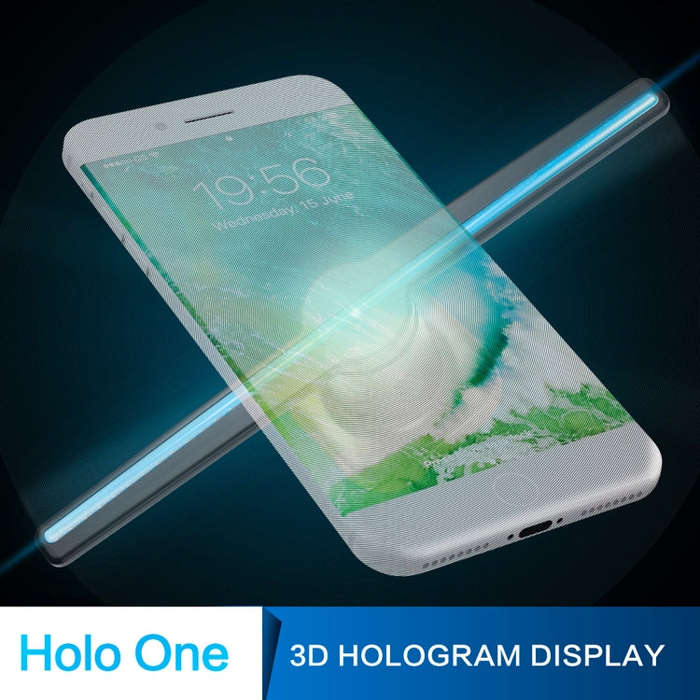 42cm Diameter 450 x 224 Pixels Resolution 3D Advertisement Player Machine , 224 LEDs Hologram Hol...