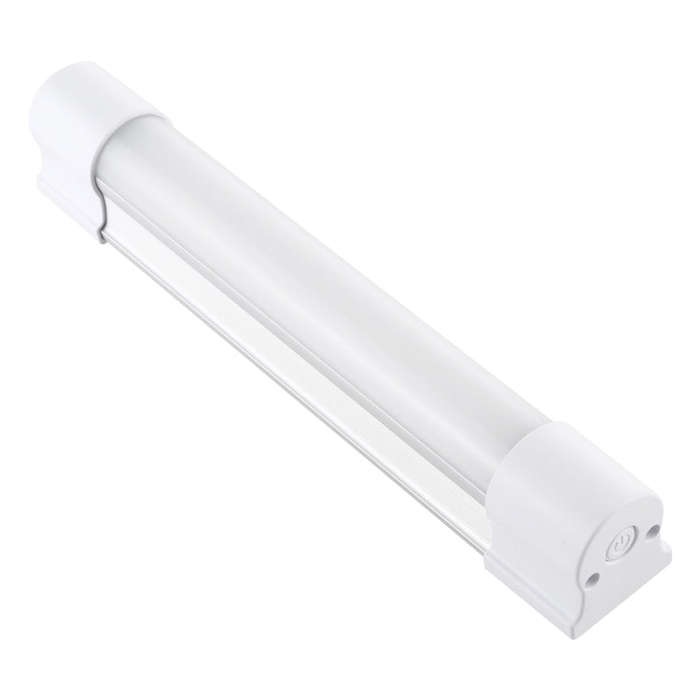 Q21 21cm White + Red USB LED Strip Light Portable 5V 650mA 5500-6500K with Switch