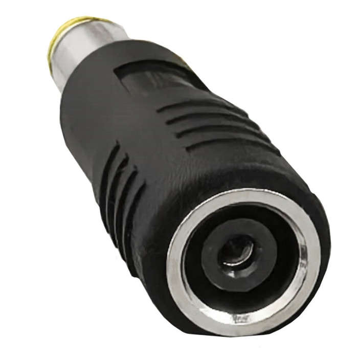 DC 8.0mm x 2.0mm Female to DC 7.9mm x 0.9mm Male Adapter for Solar Panels (Black)
