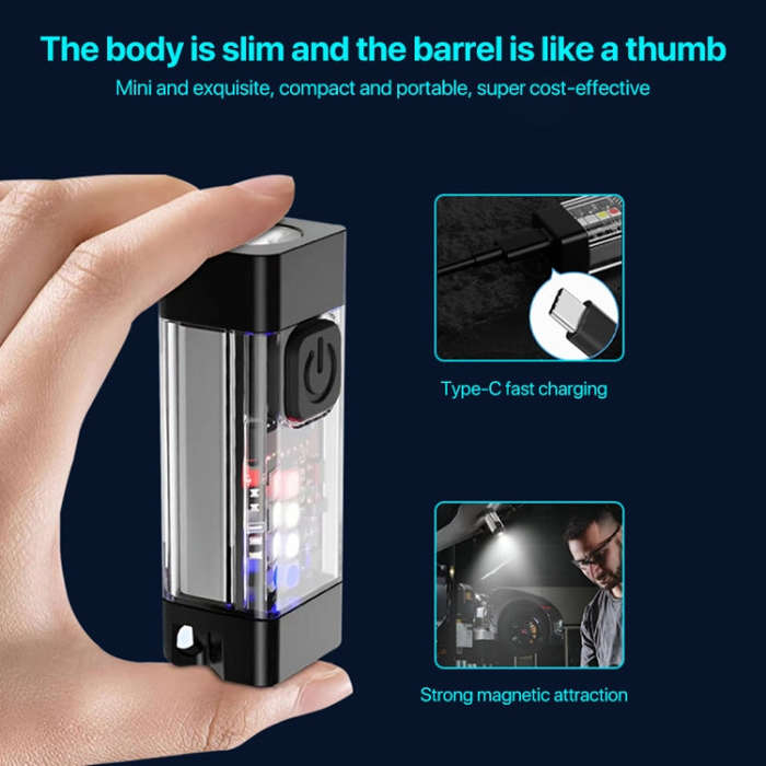 Multifunctional Keychain Mini Flashlight