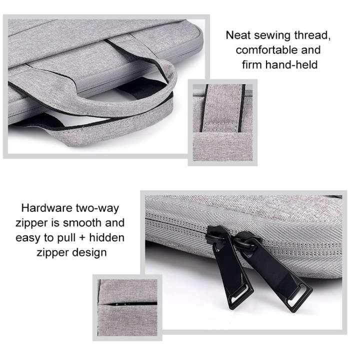 ST03S 15.6 inch Double Side Pockets Wearable Oxford Cloth Soft Handle Portable Laptop Tablet Bag(...