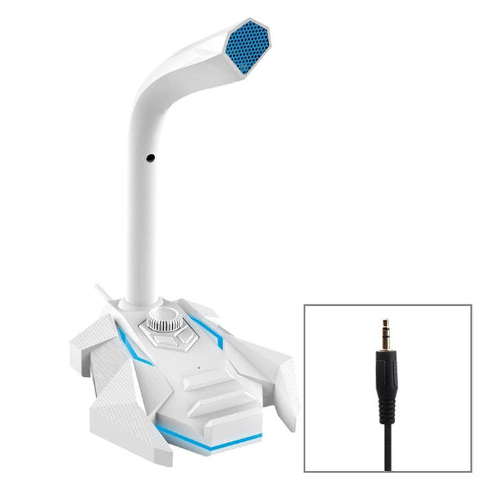 GK Desktop 3.5mm Wired Dual Mic Condenser Microphone, Compatible with PC / Mac for Live Broadcast...