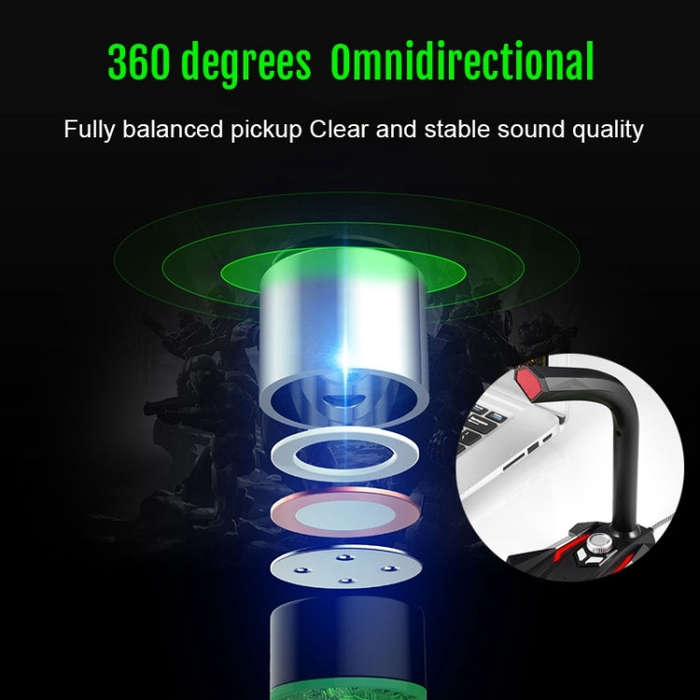GK Desktop 3.5mm Wired Dual Mic Condenser Microphone, Compatible with PC / Mac for Live Broadcast...