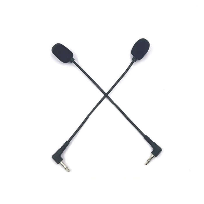 ZJ033MR-03 17cm Mono 3.5mm Angle Head Plug Gaming Headset Sound Card Live Microphone