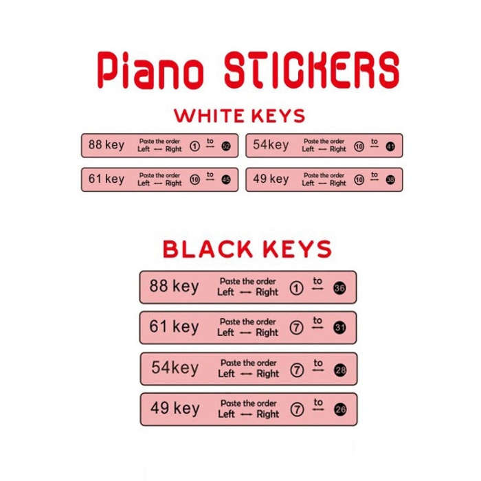 2 PCS 88 / 61 / 54 / 49 Keys Piano Electronic Organ Keyboard Hand Roll Piano Notation Musical Sca...