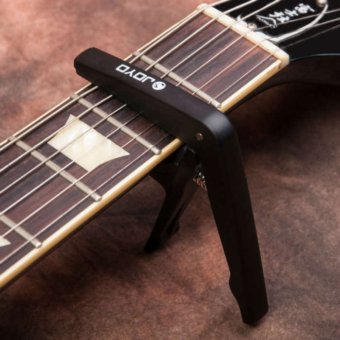 JOYO JCP-01 Guitar Capo Plastic Steel Lightweight Ukulele Capo (Black)