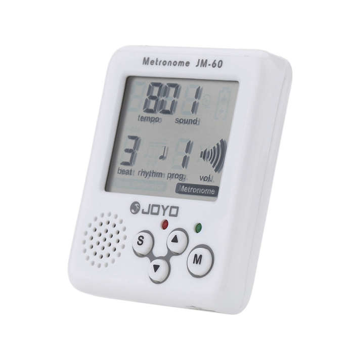 JOYO JM-60 Mini Portable Rechargeable Clip-on Electronic Digital Metronome Tone Generator Tuner f...