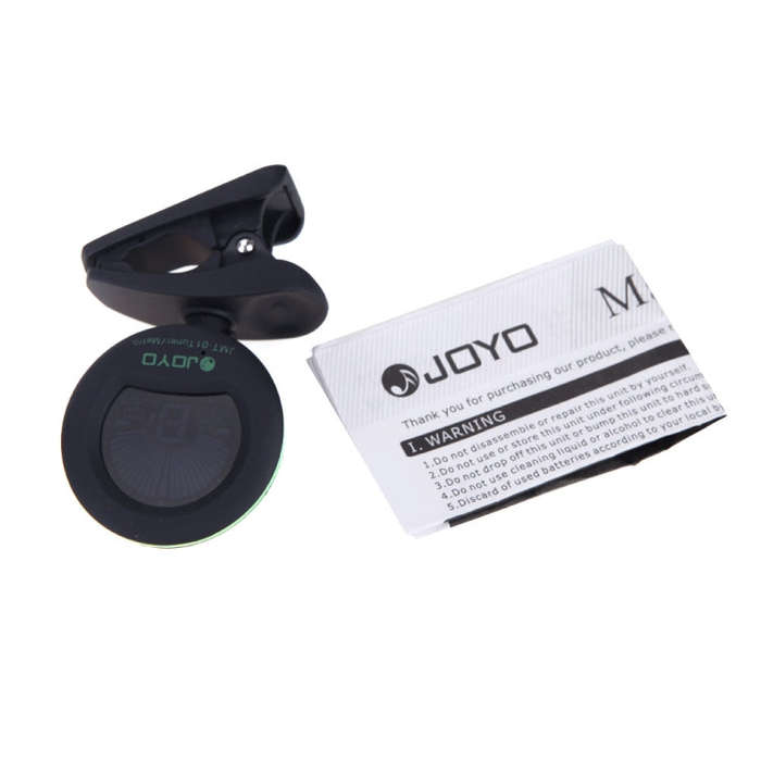 JOYO JMT-01 Clip-on Electric Guitar Tuner & Metronome Built-in Mic Color Screen for Guitar Violin...