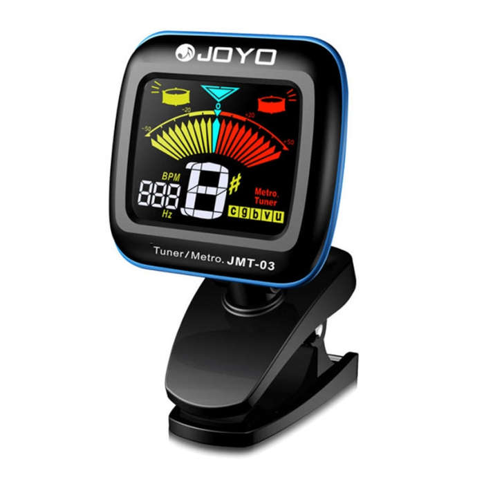 JOYO JMT-03 Portable Clip-on Guitar Tuner Metronome Supports MIC and CLIP Tuning Mode 2-in-1 360-...