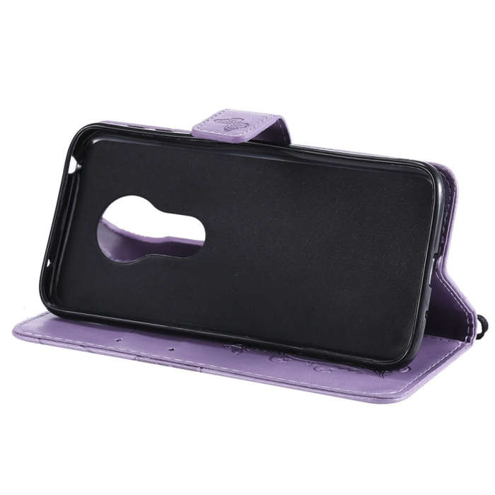 Butterfly Embossing Pattern Horizontal Flip Leather Case for Motorola Moto G7 Play, with Card Slo...