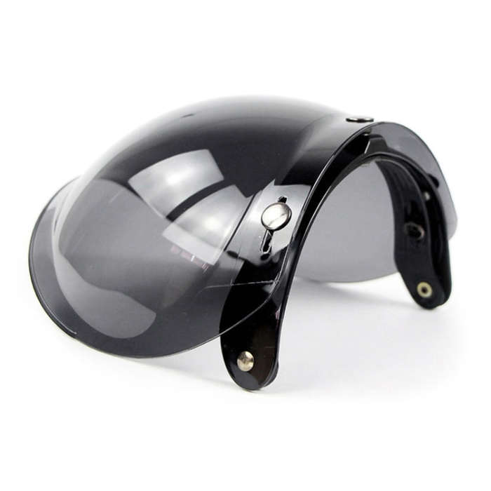 Soman Motorcycle Bubble Visor Open Face Helmet Visor Helmet Windshield Shield with Transparent Fr...
