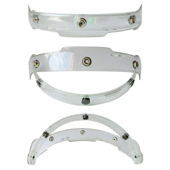 Soman Motorcycle Bubble Visor Open Face Helmet Visor Helmet Windshield Shield with Transparent Fr...