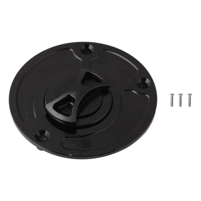 MB-OC029-BK Motorcycle Aluminum Oil Box Cover for Kawasaki FZX-6R / ZX-6RF 1-3 (Black)