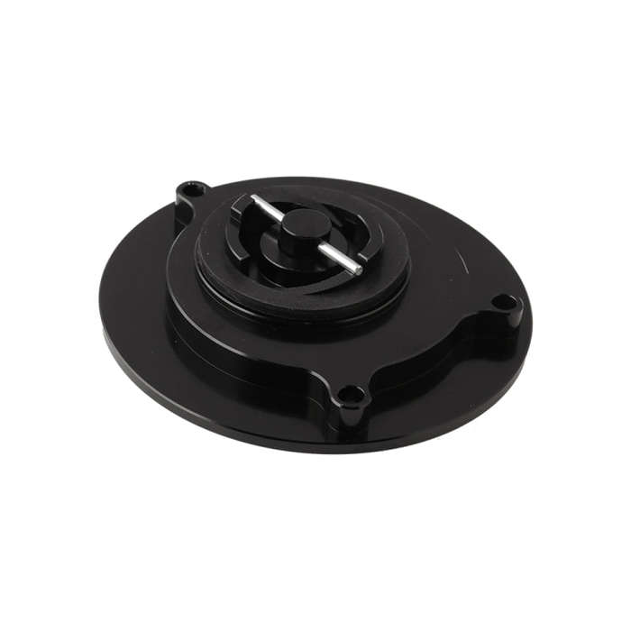 MB-OC029-BK Motorcycle Aluminum Oil Box Cover for Kawasaki FZX-6R / ZX-6RF 1-3 (Black)