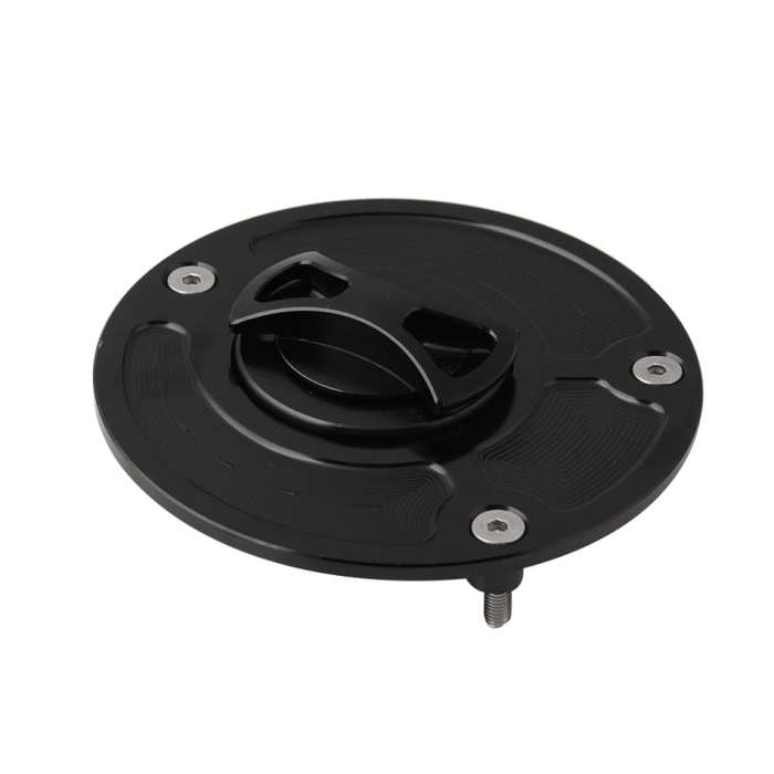 MB-OC029-BK Motorcycle Aluminum Oil Box Cover for Kawasaki FZX-6R / ZX-6RF 1-3 (Black)