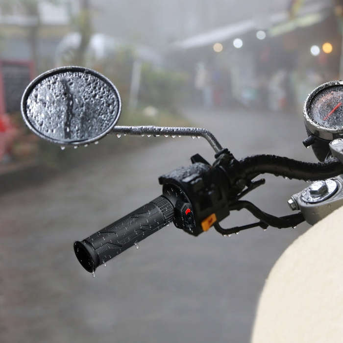WUPP CS-990A1 Motorcycle Modified Intelligent Electric Heating Hand Cover Heated Grip Handlebar w...
