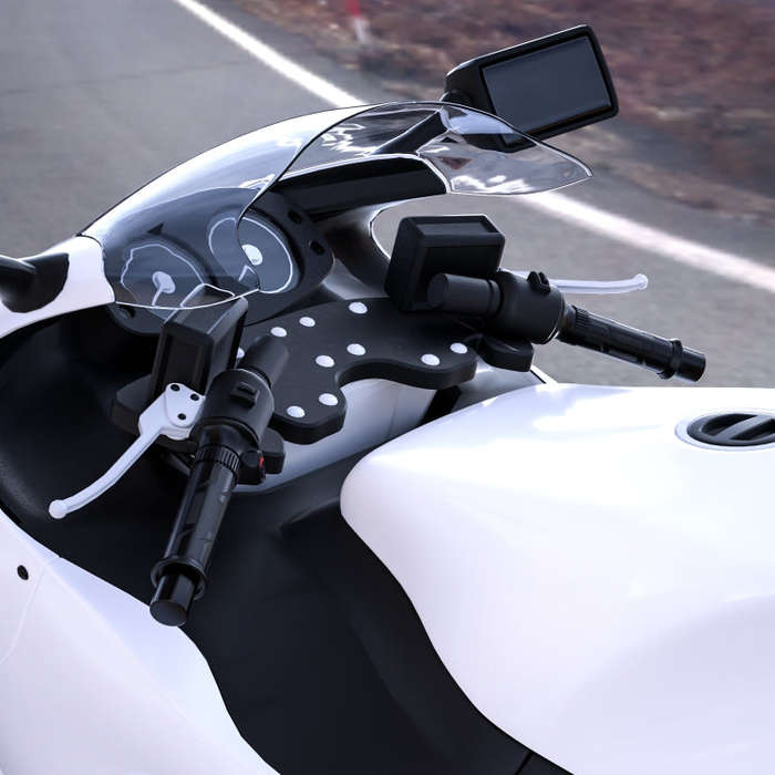 WUPP CS-990A1 Motorcycle Modified Intelligent Electric Heating Hand Cover Heated Grip Handlebar w...