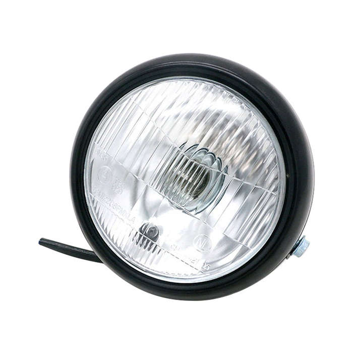 5.75 inch Motorcycle Black Shell Retro Lamp LED Headlight Modification Accessories for CG125 / GN...
