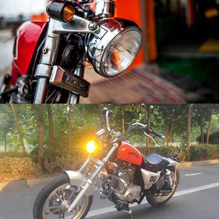 5.75 inch Motorcycle Black Shell Retro Lamp LED Headlight Modification Accessories for CG125 / GN...