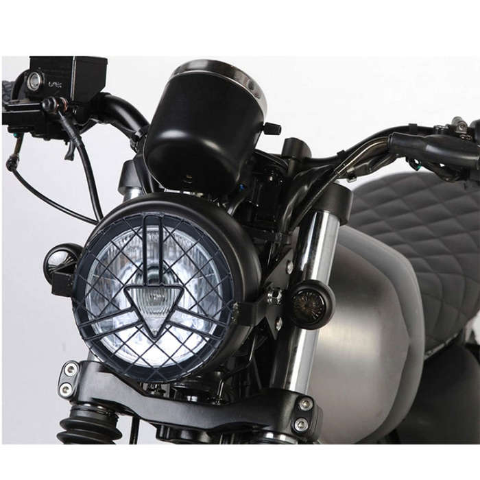 Motorcycle Arrowhead Reticular Retro Lamp LED Headlight Modification Accessories for CG125 / GN12...