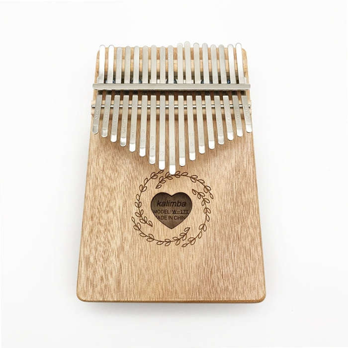 17 Tone Mahogany Wood Thumb Piano Kalimba