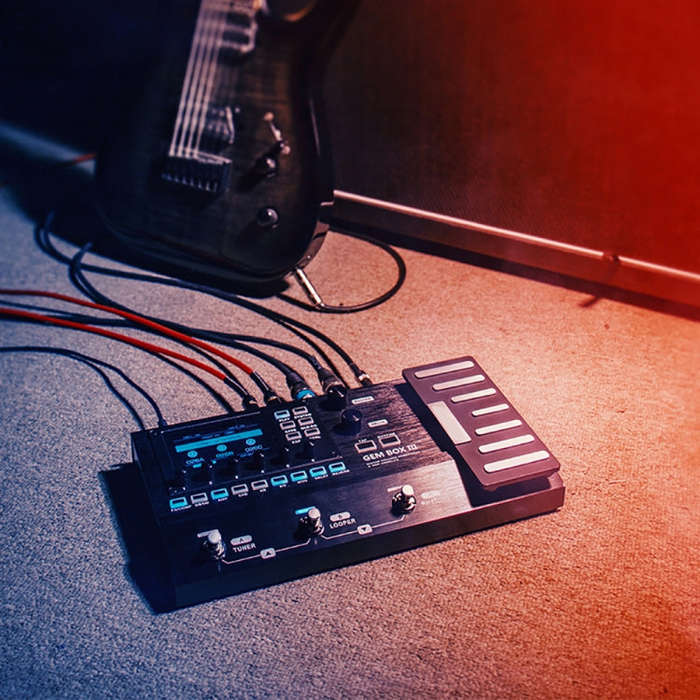 JOYO GEM-BOX3 Multifunctional Integrated Electric Acoustic Guitar Effector with Pedal and Drum Ma...