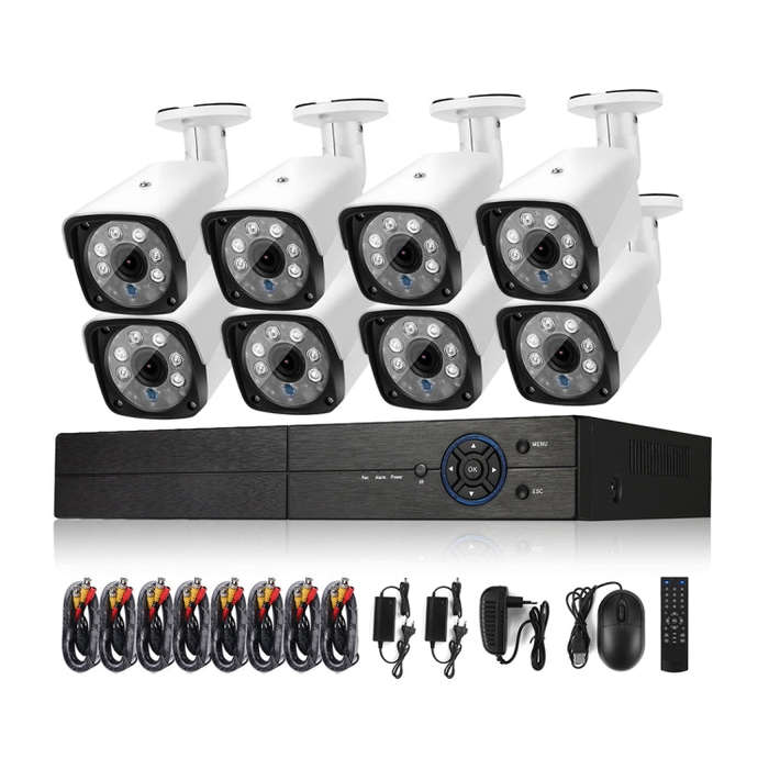 A8B3/Kit 2MP 8CH 1080P CCTV Security Camera System AHD DVR Surveillance Kit, Support Night Vision...
