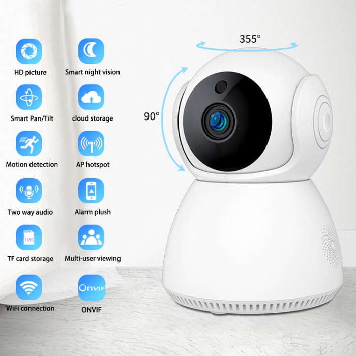 YT24 V380 1.0MP Pan-tilt IP Camera WiFi Smart Security Camera, Support TF Card / Two-way Audio / ...