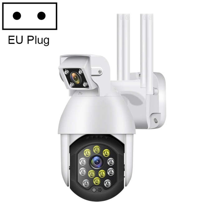 QX41 1080P 2.0MP Dual Lens IP66 Waterproof Panoramic PTZ WIFI Camera, Support Day and Night Full ...