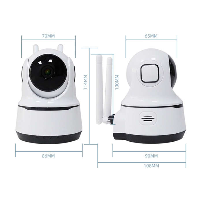 PAF200 2MP 1080P HD Wireless IP Camera, Support Motion Detection & Infrared Night Vision & TF Car...