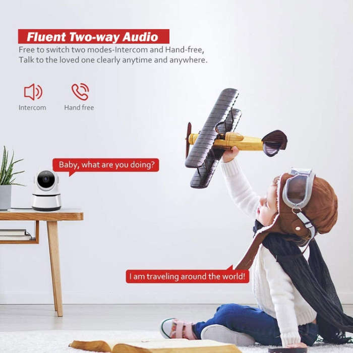 PAF200 2MP 1080P HD Wireless IP Camera, Support Motion Detection & Infrared Night Vision & TF Car...