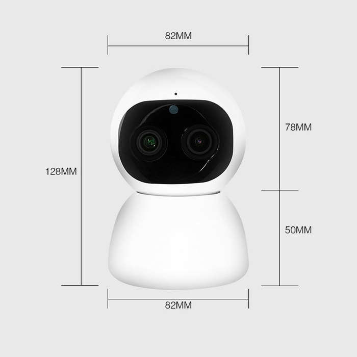 YT48 HD Wireless Indoor Network Shaking Head Binocular Camera, Support Motion Detection & Infrare...
