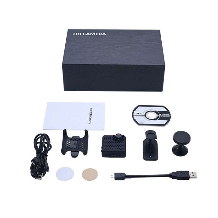 W18 1080P HD WiFi Smart Mini Security Camera, Support 155 Degrees Wide Angle & Motion Detection &...