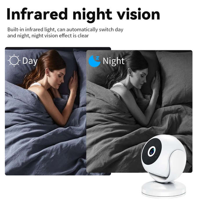 A5 Portable Mini 4K HD Camera Night Vision Home Security Micro Camcorder (White)