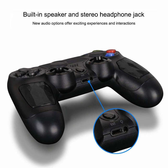 Wireless Bluetooth Diamond Texture Shock Touch Plate Game Handle Controller with Smart Indicator ...