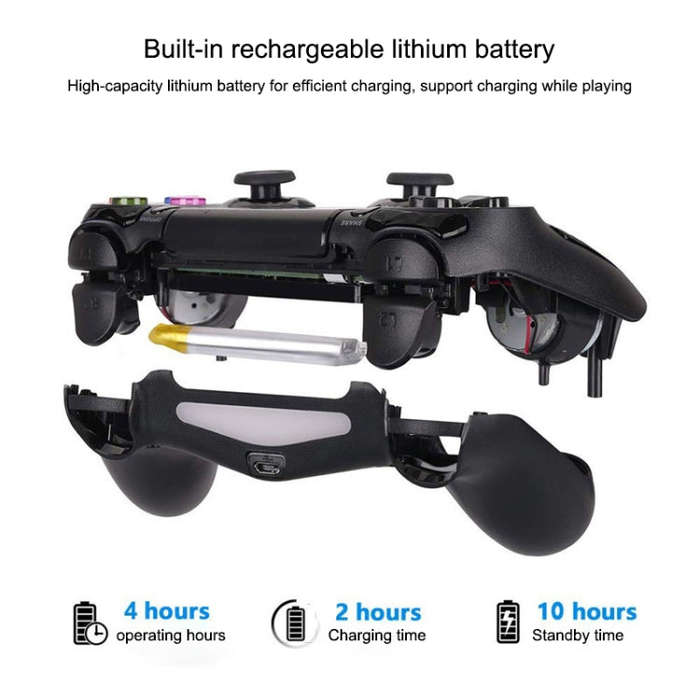 Wireless Bluetooth Diamond Texture Shock Touch Plate Game Handle Controller with Smart Indicator ...