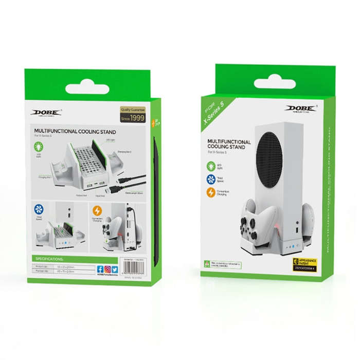 DOBE TYX-0663 Multi-function Cooling Base with Dual Battery Handle Charger For XBOX Series S