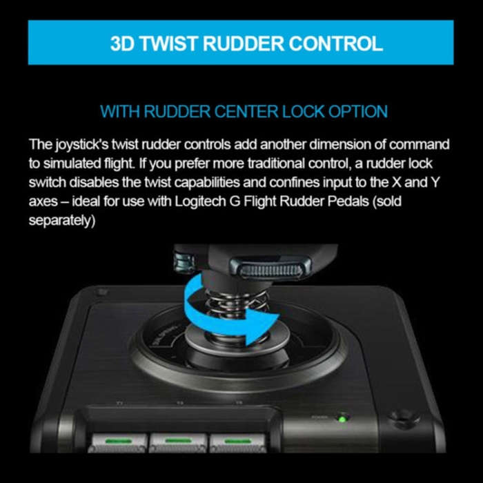 Logitech G Saitek X52 Pro Flight Control Game Throttle Joystick Handle Controller