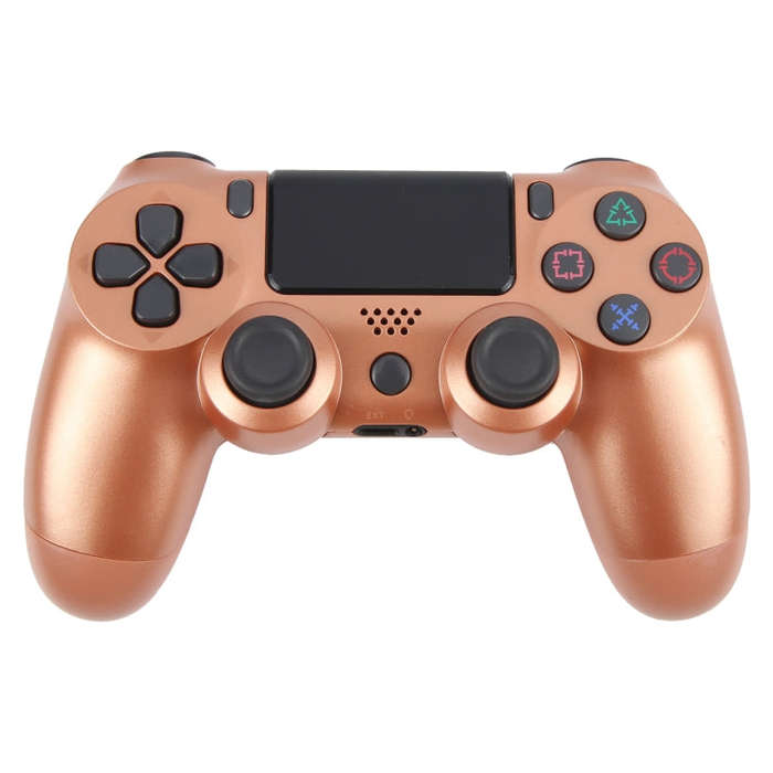 Wireless Bluetooth Snowflake Button Game Controller for Sony PS4 (Bronze)