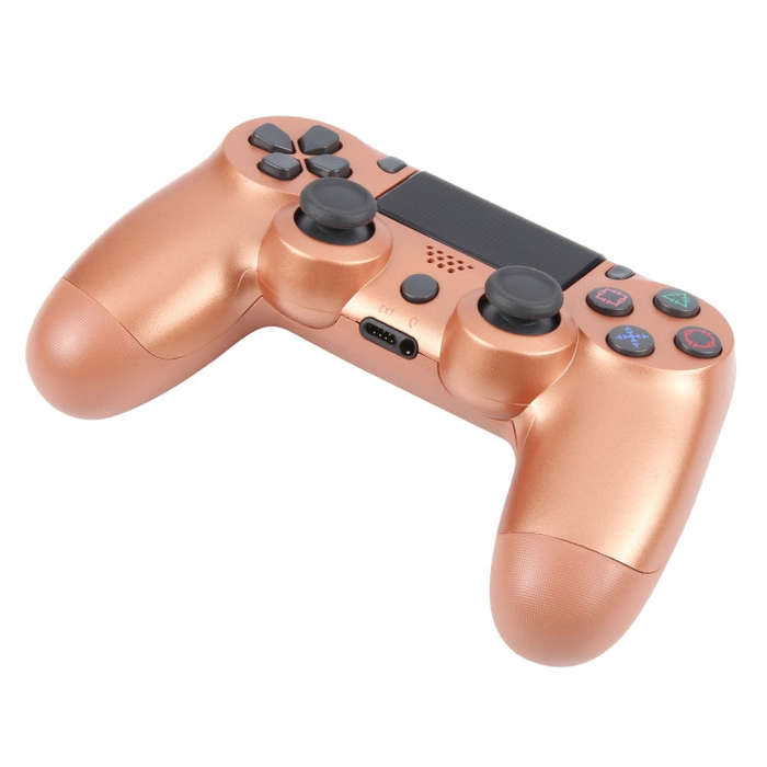 Wireless Bluetooth Snowflake Button Game Controller for Sony PS4 (Bronze)