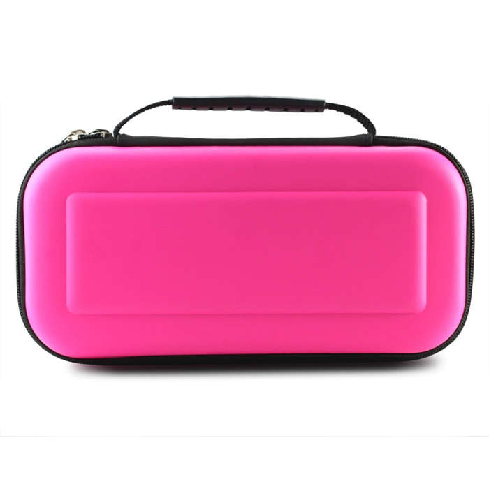 Portable EVA Storage Bag Handbag Protective Box for Nintendo Switch(Pink)