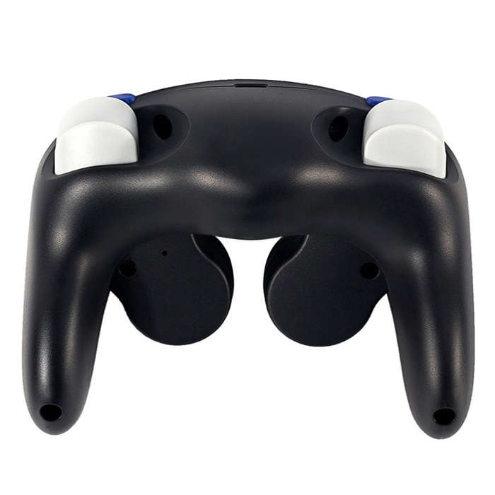 Three-point Decorative Strip Wired Game Handle Controller for Nintendo NGC(Black)