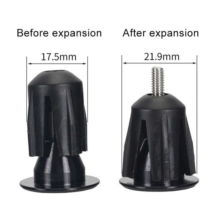 TOSEEK 1 Pair Mountain Bike Handlebar Grips Caps End Plug Aluminum Alloy Bicycle  Bar Ends Plug (...