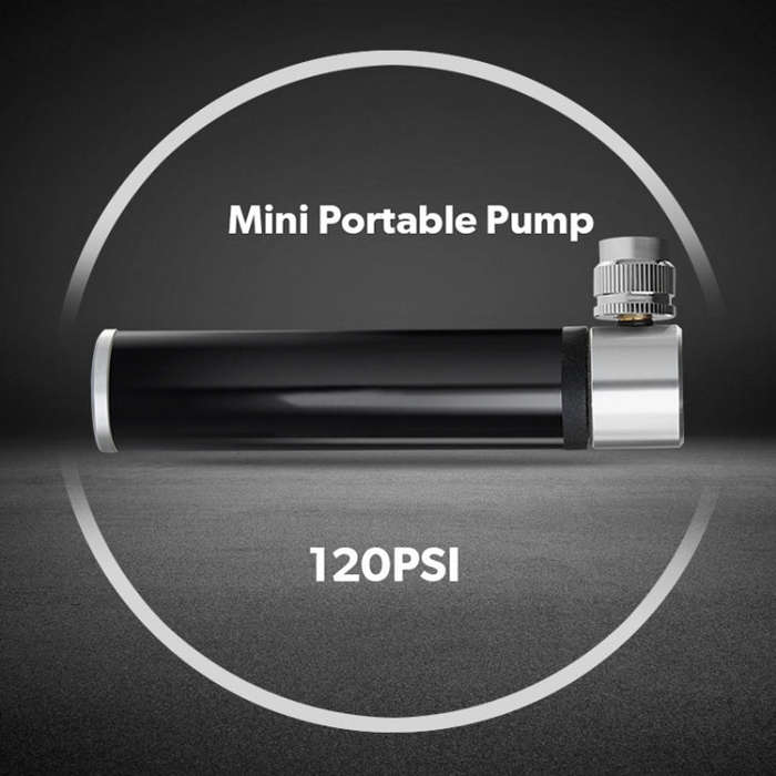 Manual Mini Portable Bicycle Aluminum Alloy Pump + Plastic glue-free tire patch + Tire lever (Red)
