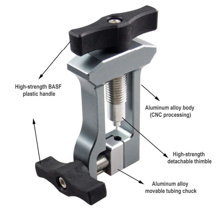 BIKERSAY BT043 Bicycle Oil Needle Insertion Tool (Black)