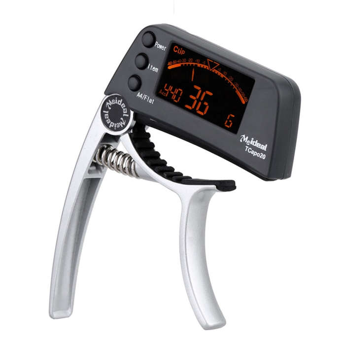 Professional Guitar Tuner Clip, Loftstyle Chromatic Clip-on Tuner with Rotational LCD Screen Ligh...